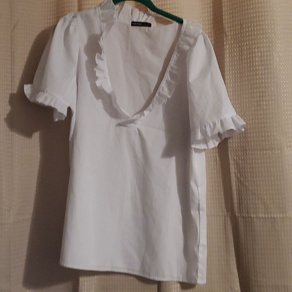 NORACORA WOMAN WHITE  BLOUSE M